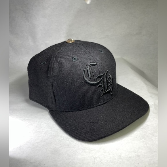 Chrome Hearts CH logo Baseball Hat Black (NEW) - Picture 8 of 9